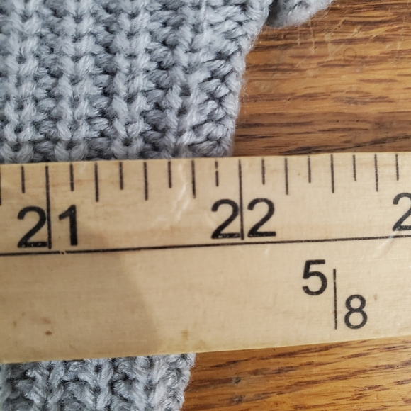 Grey Cardigan Fray Hem Size Large - Picture 6 of 6